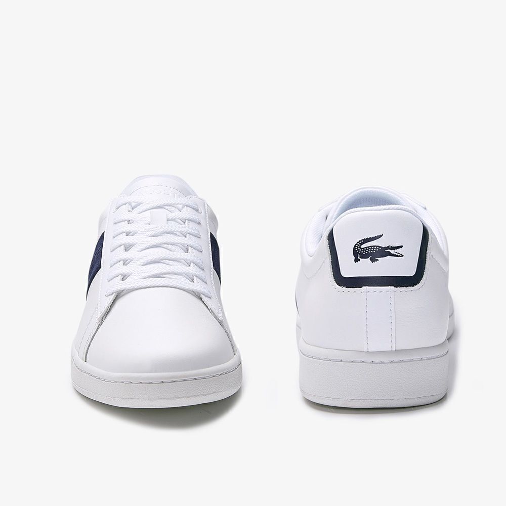 LACOSTE CARNABY EVO PIGMENTED LEATHER SNEAKERS